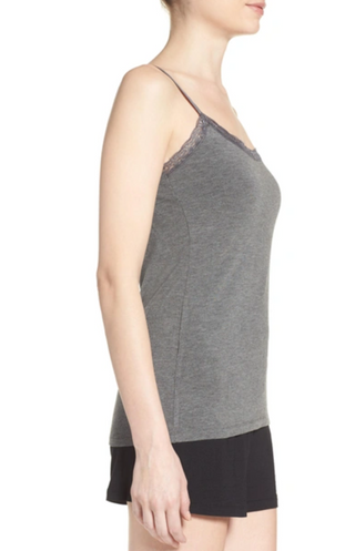 Lace Trim Shelf-Bra Cami