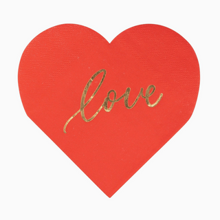 Foil "Love" Heart Napkins