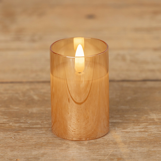 3” Champagne Glass 3D Flame Candle