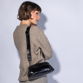 Alba Covered Frame Dual Strap Small Shoulder Bag - dolly mama boutique