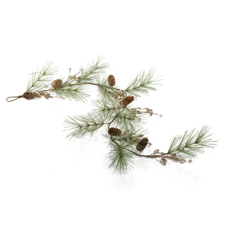 Glitter Needle Pine Garland - dolly mama boutique