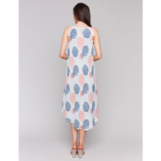 Printed Sleeveless Flare Dress - dolly mama boutique