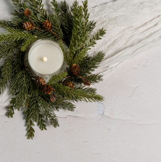 White Spruce & Hemlock Candle Ring - dolly mama boutique