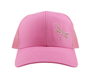 Kourtney Trucker Hat with Crystal Dragonfly