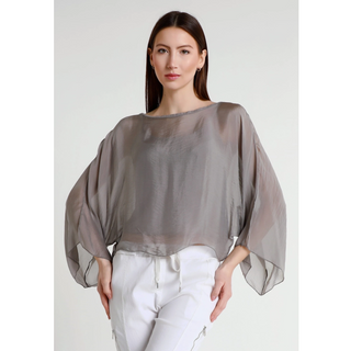 Sofita Cropped Silk Kaftan