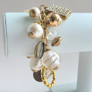 Pearl Bauble Charm Bracelet - dolly mama boutique