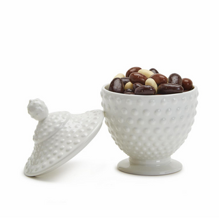 Lidded Hobnail Jar 54283 - dolly mama boutique