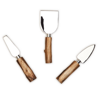 Natural Edge Cheese Knife Set - dolly mama boutique