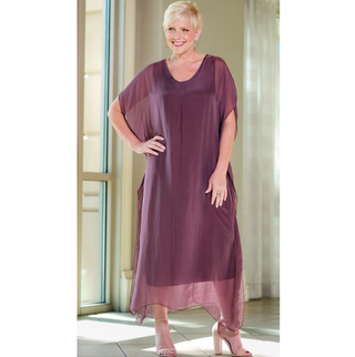 Helen Silk Long Kaftan Dress DSS204 - dolly mama boutique