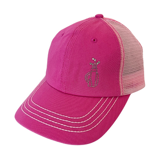 Carina Trucker Hat with Crystal Golf Bag - dolly mama boutique