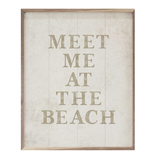 "Meet Me" Framed Sign