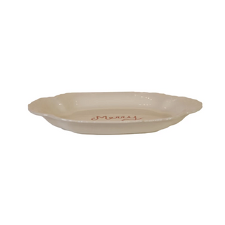 “Merry” Stoneware Plate - dolly mama boutique