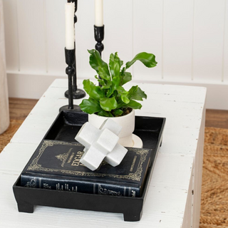Footed Table Tray BLK 1-3008 - dolly mama boutique