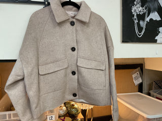 Short Drop Shoulder Pocket Coat
