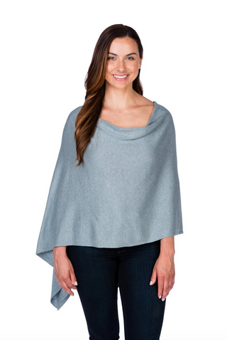 Cotton Cashmere Poncho