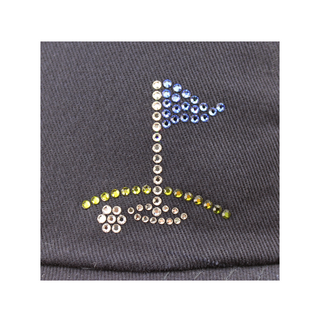 Rachel Cap with Crystal Golf Green Flag - dolly mama boutique