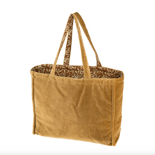 Block-Print Velvet Reversible Tote