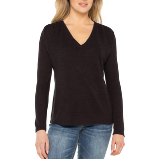 Long Sleeve V-Neck Top