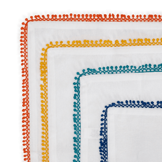 Lace Crochet Trimmed Napkins - dolly mama boutique