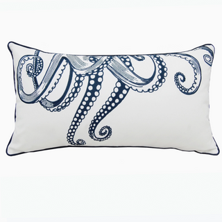 Embroidered Octopus Pillow - dolly mama boutique