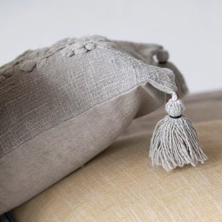 Floral Embroidered Lumbar Pillow - dolly mama boutique