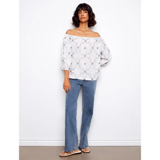 Embroidered Floral Blouse - dolly mama boutique