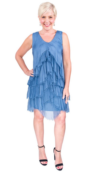 Francesca Silk Cha-Cha Dress - dolly mama boutique
