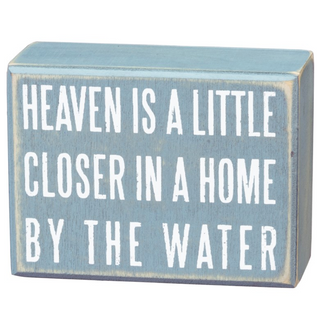 Box Sign "By the Water" - dolly mama boutique