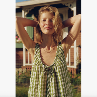 Lyla Gingham Maxi Dress - dolly mama boutique