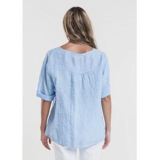 Lula V-Neck Side Seam Top - dolly mama boutique