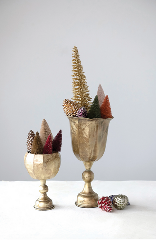 Footed Brass Planter XM9480 - dolly mama boutique