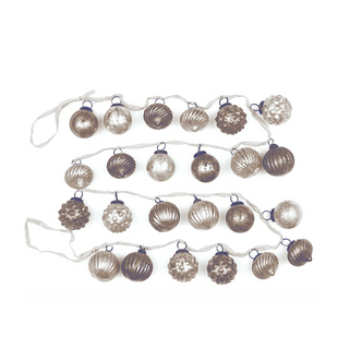 Mercury Glass Garland - Taupe - dolly mama boutique