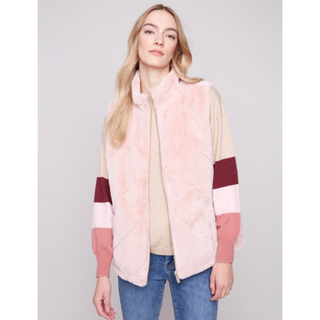 Reversible Nylon & Fur Vest - dolly mama boutique