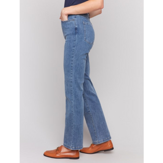 Celine Flare-Leg Denim Pant - dolly mama boutique