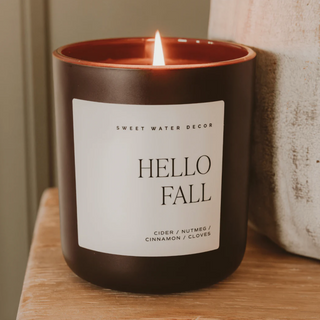 Hello Fall Candle - dolly mama boutique
