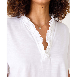 Amelia Ruffle Tee - dolly mama boutique