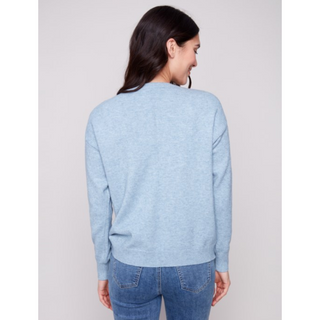 Crewneck Tonal Sweater - dolly mama boutique