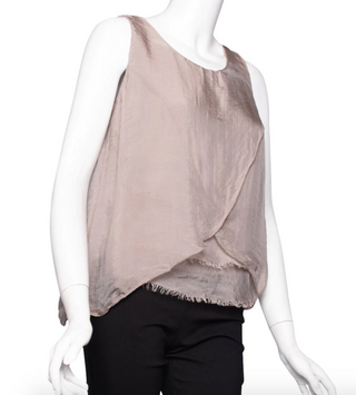 Alessandra Silk Crossover Tank