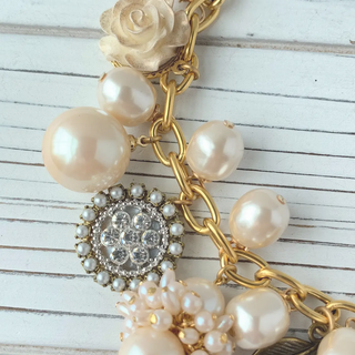 Pearl Charm Necklace - dolly mama boutique
