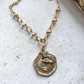 Horse Medallion Necklace