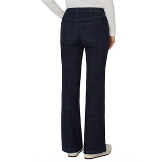 Hannah Flare Plaid Jean