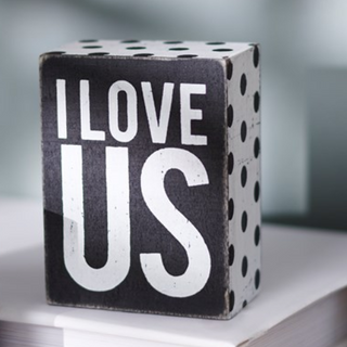 Box Sign "I Love Us" - dolly mama boutique