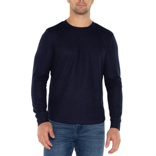 Men's Textured Crew-Neck Shirt - dolly mama boutique