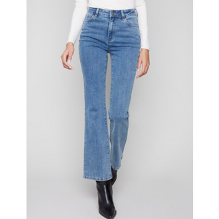 Celine Flare-Leg Denim Pant - dolly mama boutique