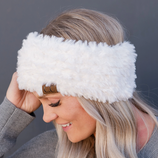 Faux-Fur Head Wrap - dolly mama boutique