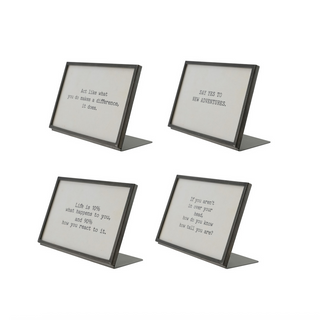 Gunmetal Framed Signs - dolly mama boutique