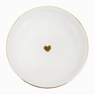 Gold Heart Jewelry Dish