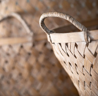 Rattan Woven Basket N2713 - dolly mama boutique