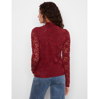 Lace Mock-Neck Top