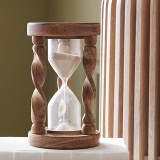 Spiral Wood Hourglass